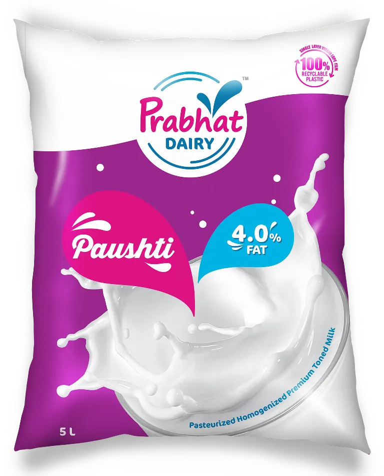 Prabhat Dairy Paushti Milk Pouch 5L